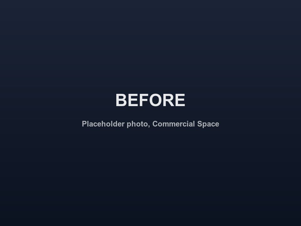Before, Commercial Space Reset